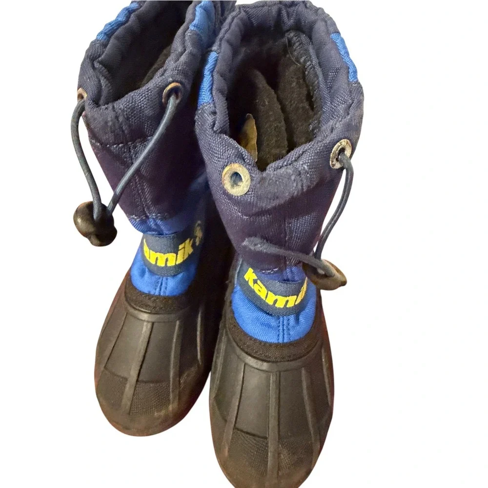 Kamik Stormy Kids Blue Waterproof Winter Snow Boots Size 11 READ